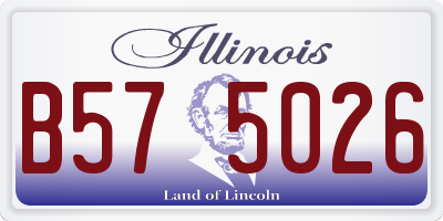 IL license plate B575026