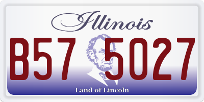 IL license plate B575027