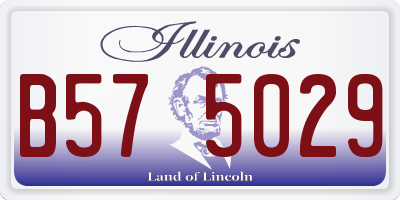 IL license plate B575029