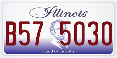 IL license plate B575030