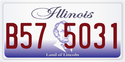 IL license plate B575031