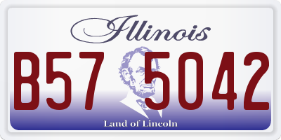IL license plate B575042