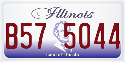 IL license plate B575044