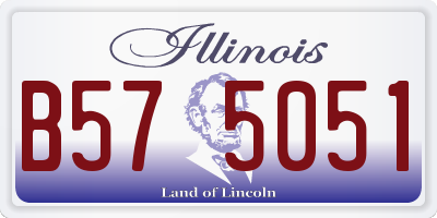 IL license plate B575051