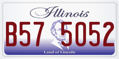 IL license plate B575052