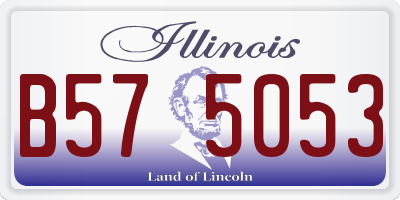 IL license plate B575053