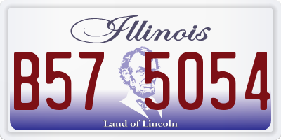 IL license plate B575054