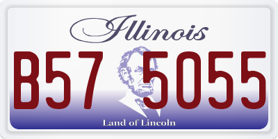 IL license plate B575055