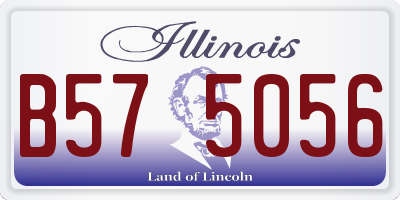IL license plate B575056