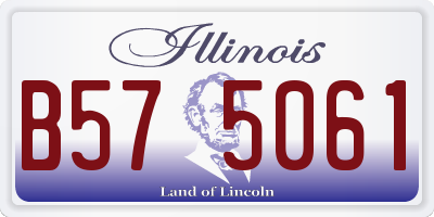 IL license plate B575061