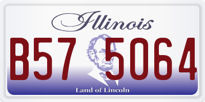 IL license plate B575064