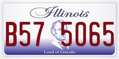 IL license plate B575065