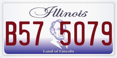 IL license plate B575079