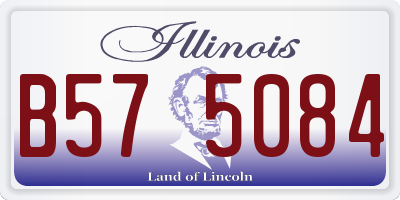 IL license plate B575084