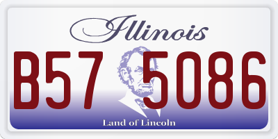 IL license plate B575086