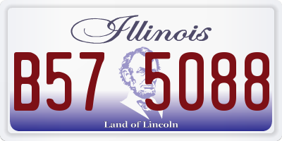 IL license plate B575088