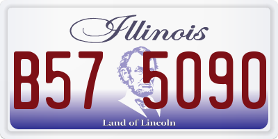 IL license plate B575090