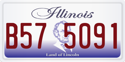 IL license plate B575091