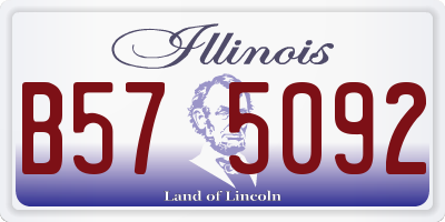 IL license plate B575092