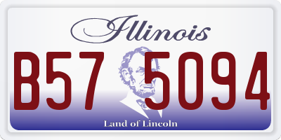 IL license plate B575094