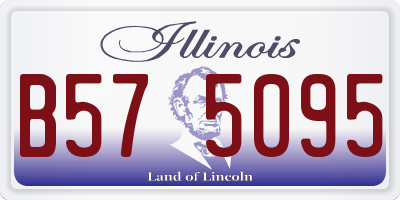 IL license plate B575095