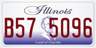 IL license plate B575096