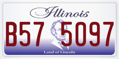 IL license plate B575097
