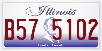 IL license plate B575102
