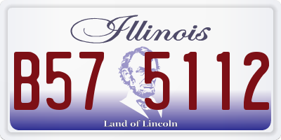 IL license plate B575112