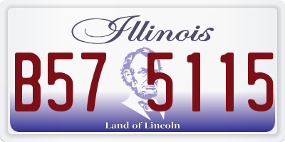 IL license plate B575115