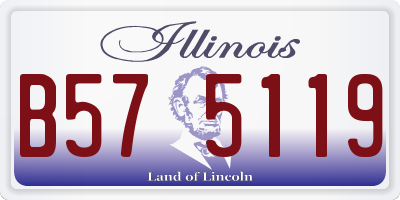 IL license plate B575119