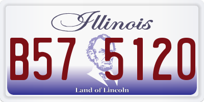 IL license plate B575120