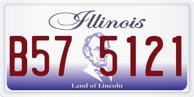 IL license plate B575121