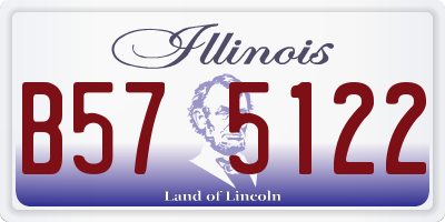IL license plate B575122