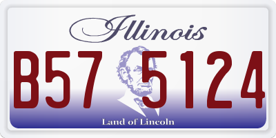 IL license plate B575124
