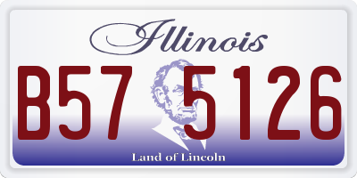 IL license plate B575126