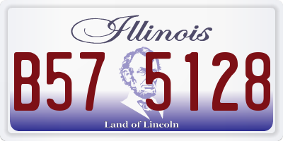IL license plate B575128