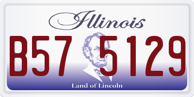 IL license plate B575129