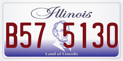 IL license plate B575130