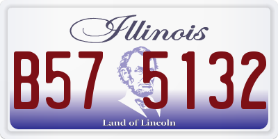 IL license plate B575132