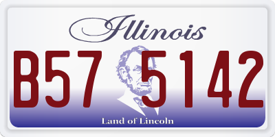 IL license plate B575142
