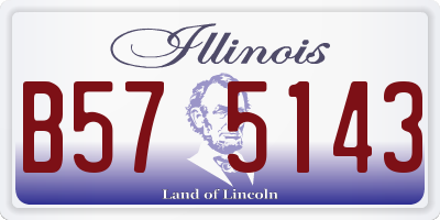 IL license plate B575143