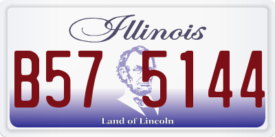 IL license plate B575144