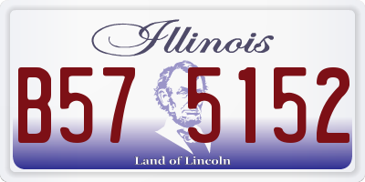 IL license plate B575152
