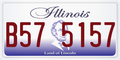 IL license plate B575157