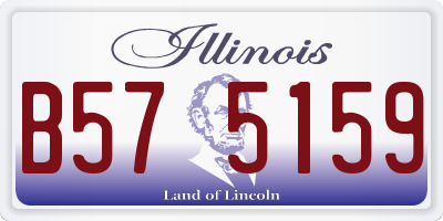 IL license plate B575159