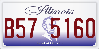 IL license plate B575160