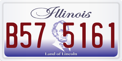 IL license plate B575161