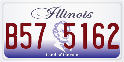 IL license plate B575162