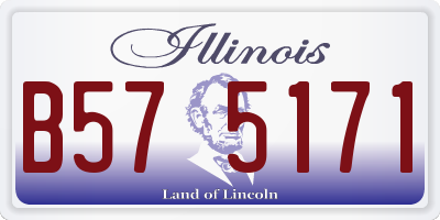 IL license plate B575171